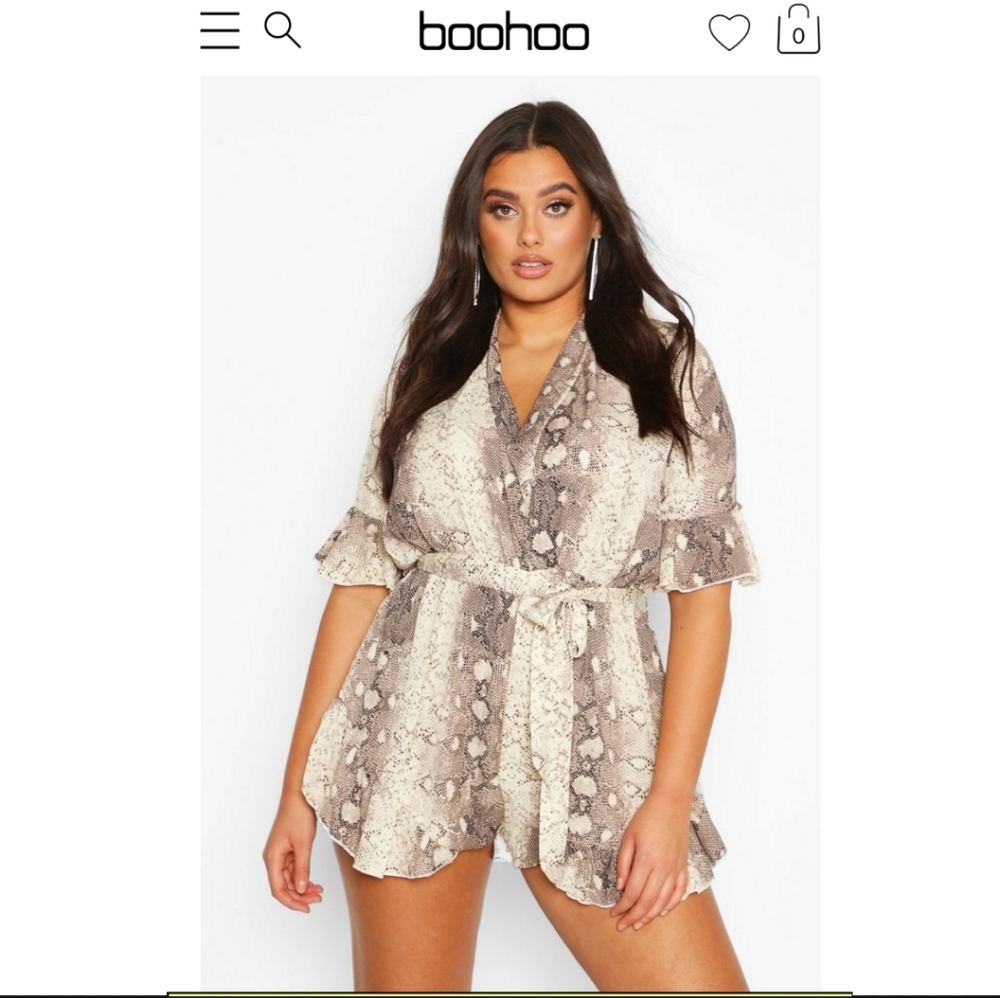 Plus size Romper- boohoo
